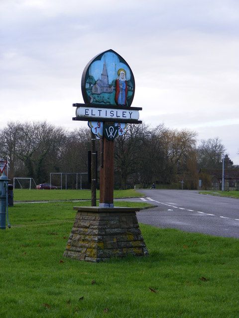 village sign for Eltisley